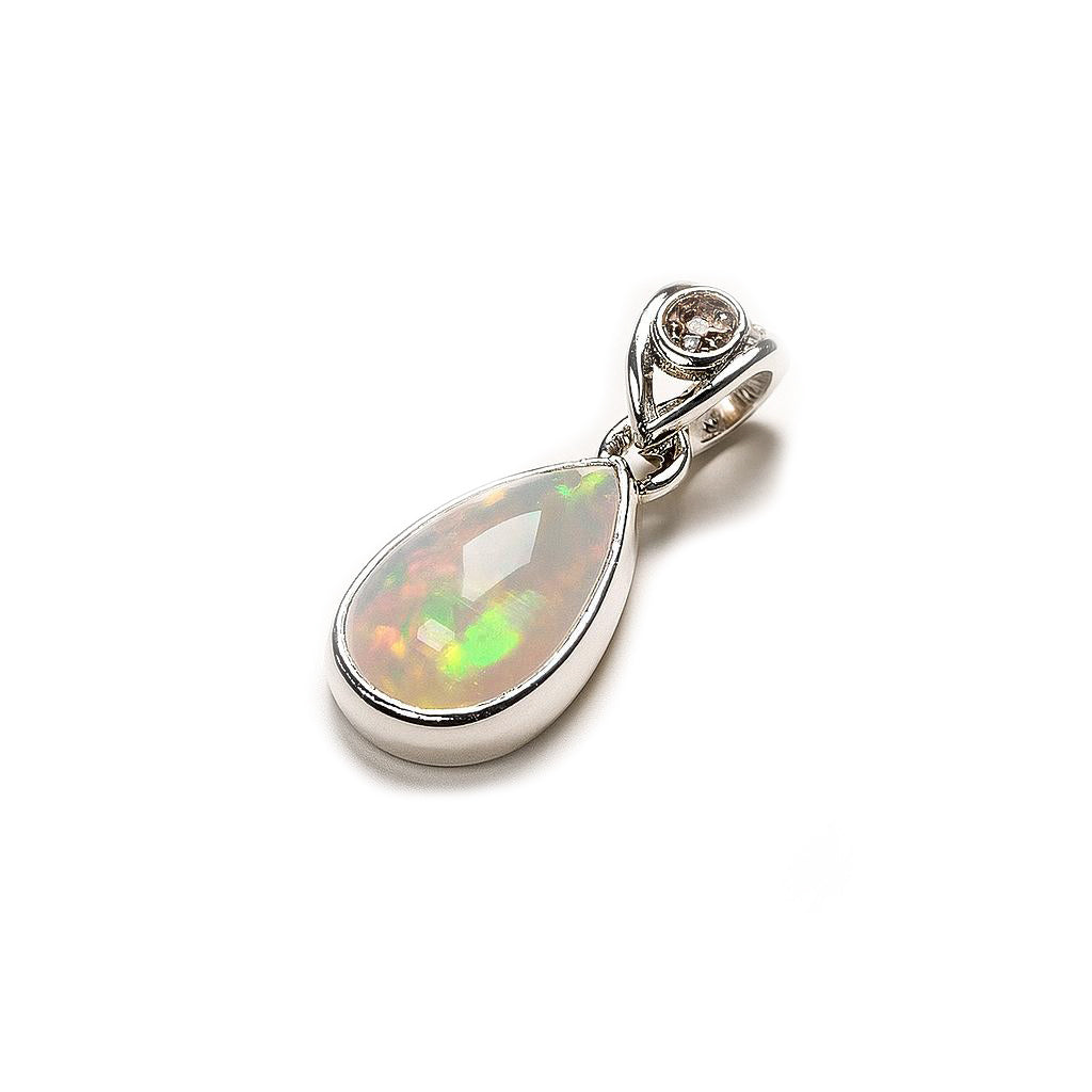 Sterling Silver Pendant Opal