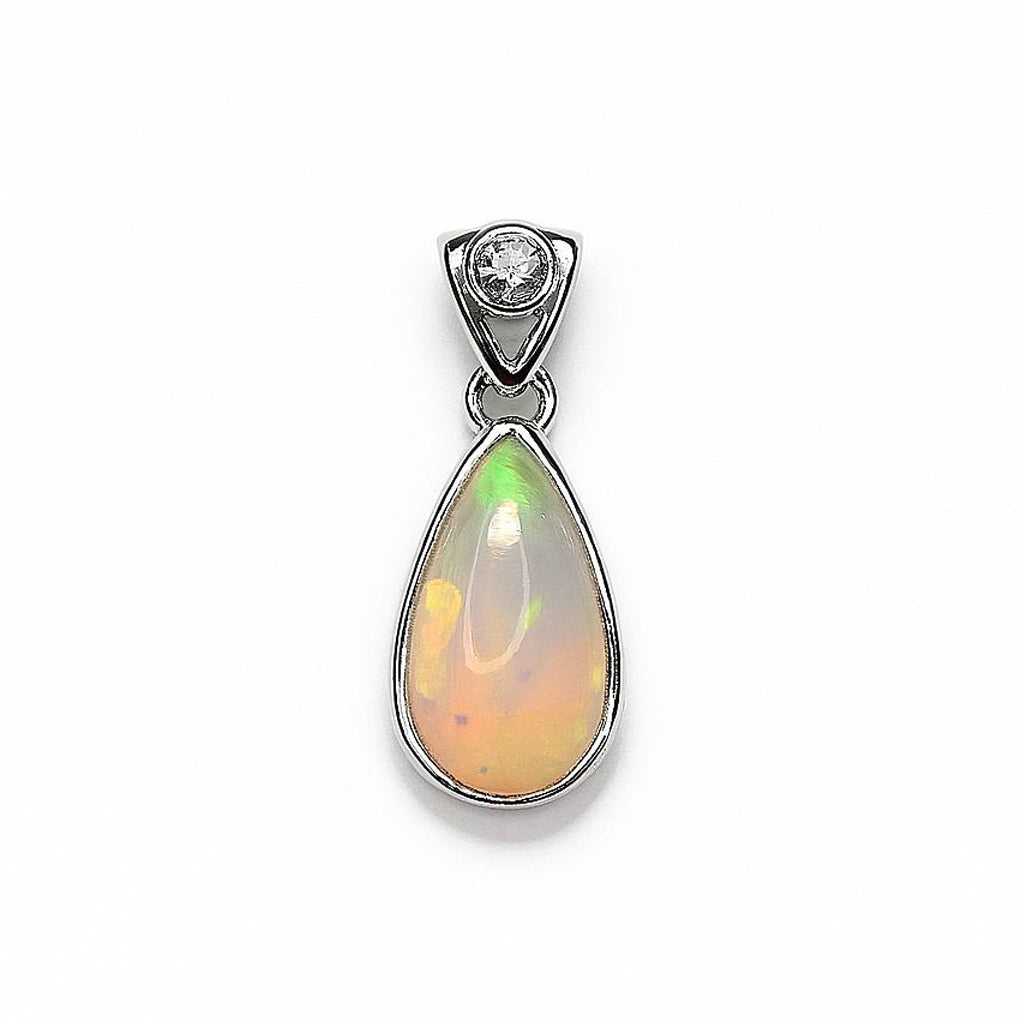 Sterling Silver Pendant Opal