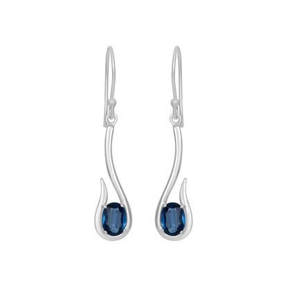 Sterling Silver Earrings Kyanite  IGE-434