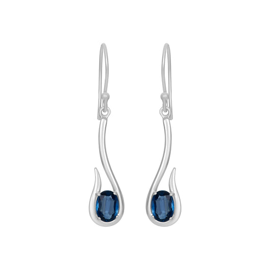 Sterling Silver Earrings Kyanite  IGE-434