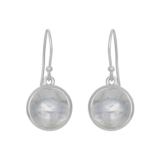 Sterling Silver Earrings Moonstone  IGE-1344