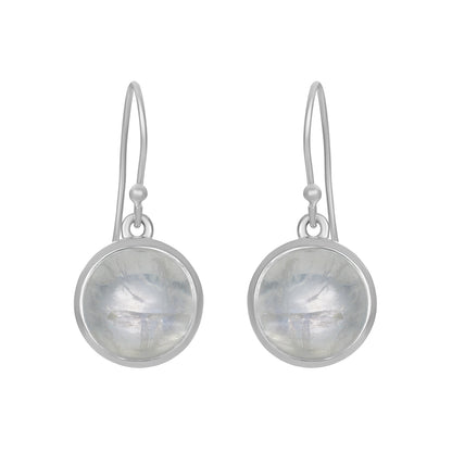 Sterling Silver Earrings Moonstone  IGE-1344