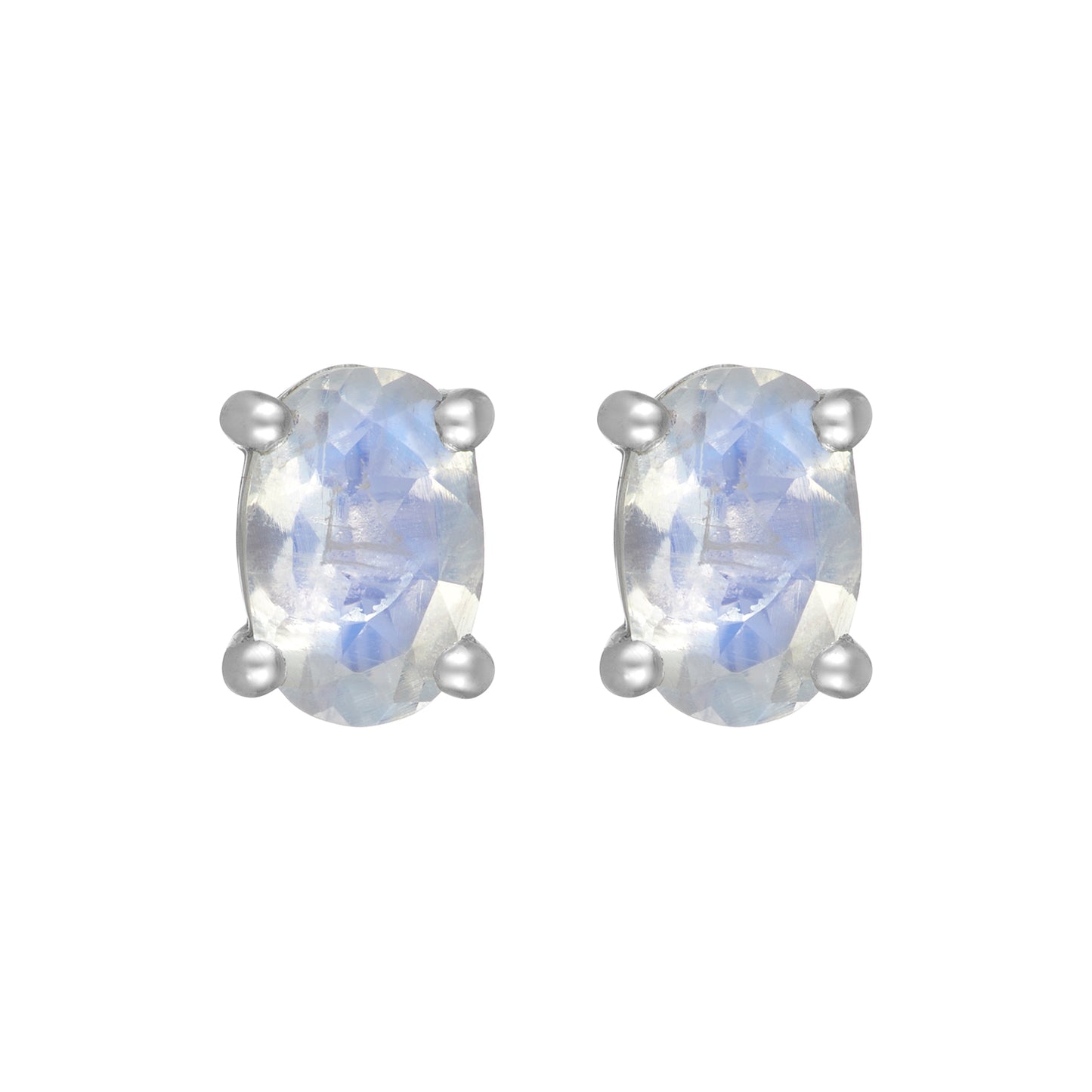 Sterling Silver Earrings Moonstone (3pr card)   IGE-1154