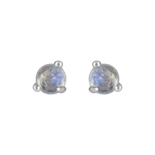 Sterling Silver Earrings Moonstone  IGE-1292