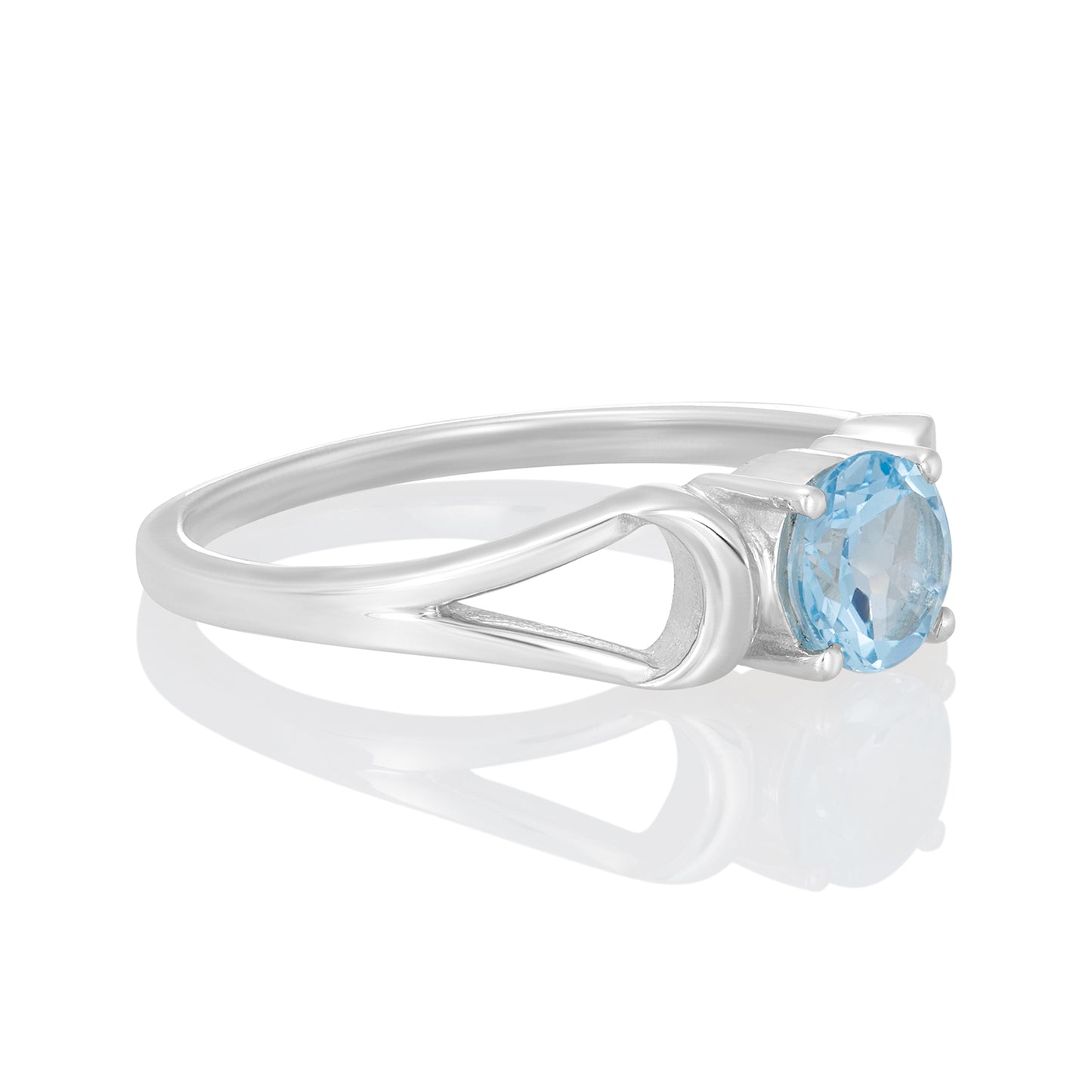 Sterling Silver Ring Blue Topaz  IGR-2145 Size 5