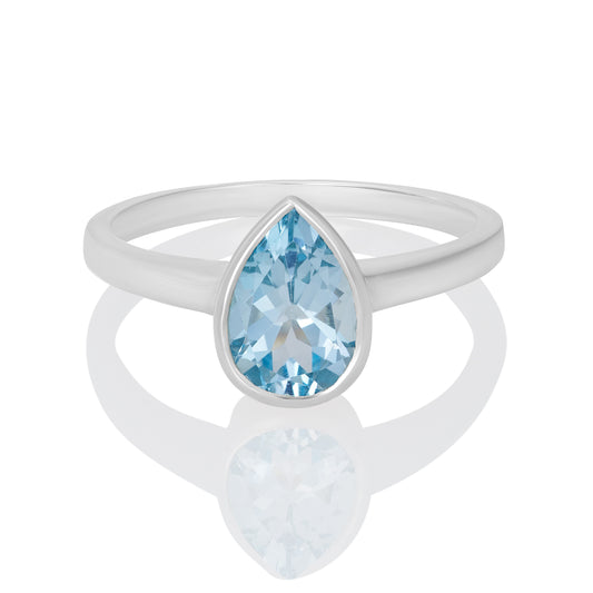 Igr-2763 Blue Topaz Ring CODE-55
