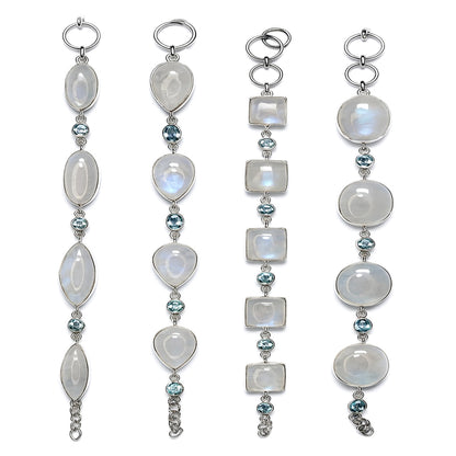 Moonstone Blue Topaz Bracelets CODE-345