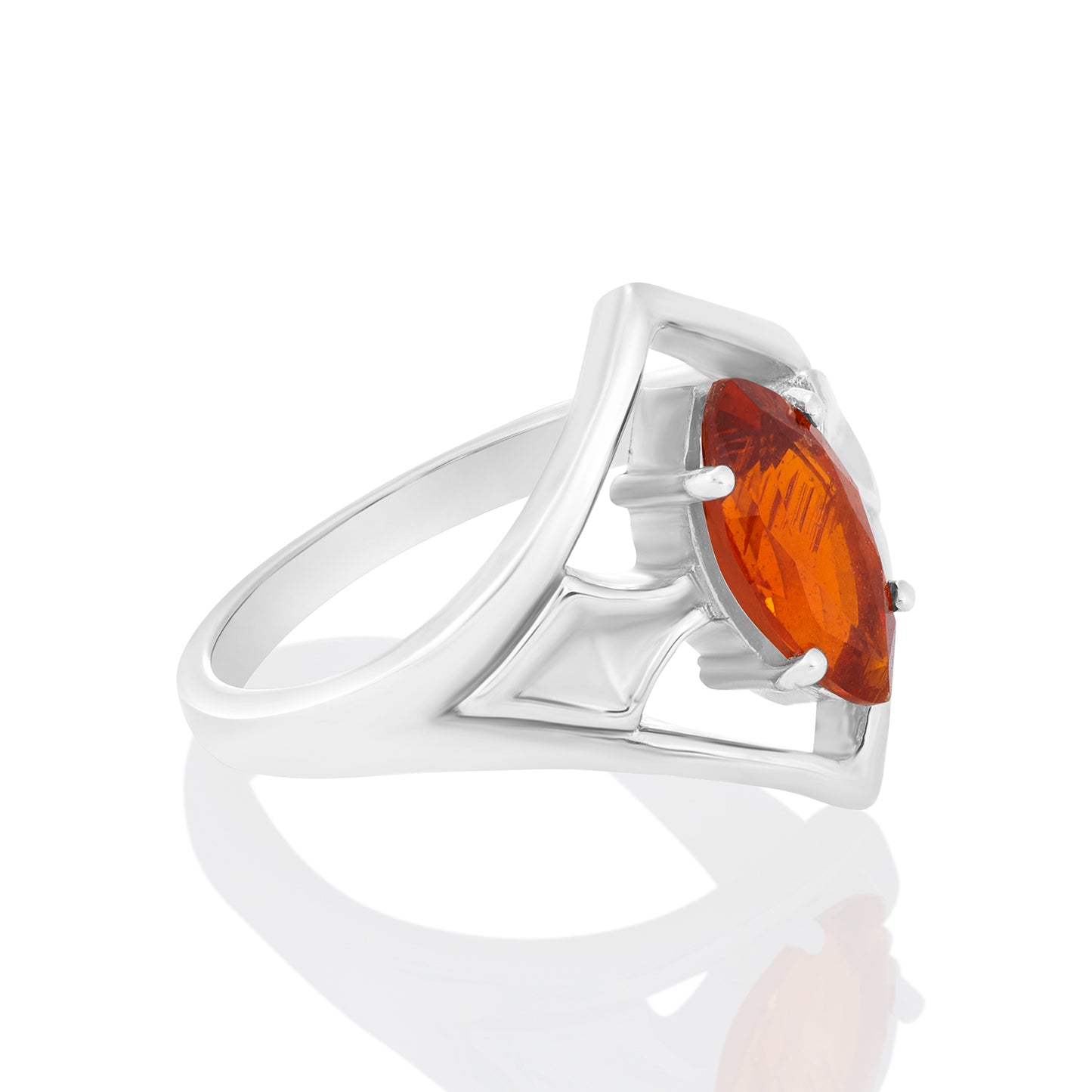 Sterling Silver Ring Orange Kyanite  IGR-2153 Size 7