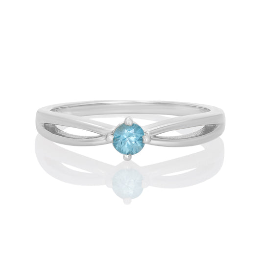 Igr-2772 Blue Cz Ring CODE-45