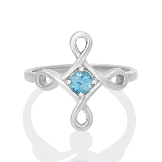 Igr-2141 Blue Cz Ring CODE-55