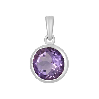 Sterling Silver Pendant Amethyst  IGP-997