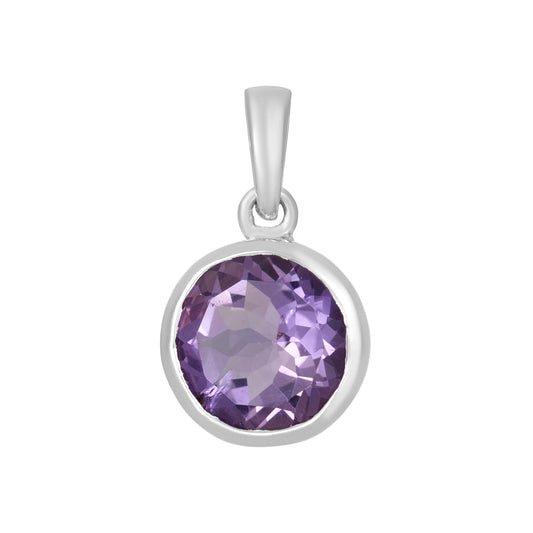 Sterling Silver Pendant Amethyst  IGP-997