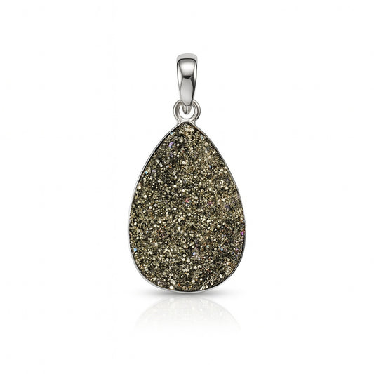 Spectropyrite Druzy Pendants CODE-165