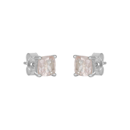 Sterling Silver Earrings Morganite  IGE-1195