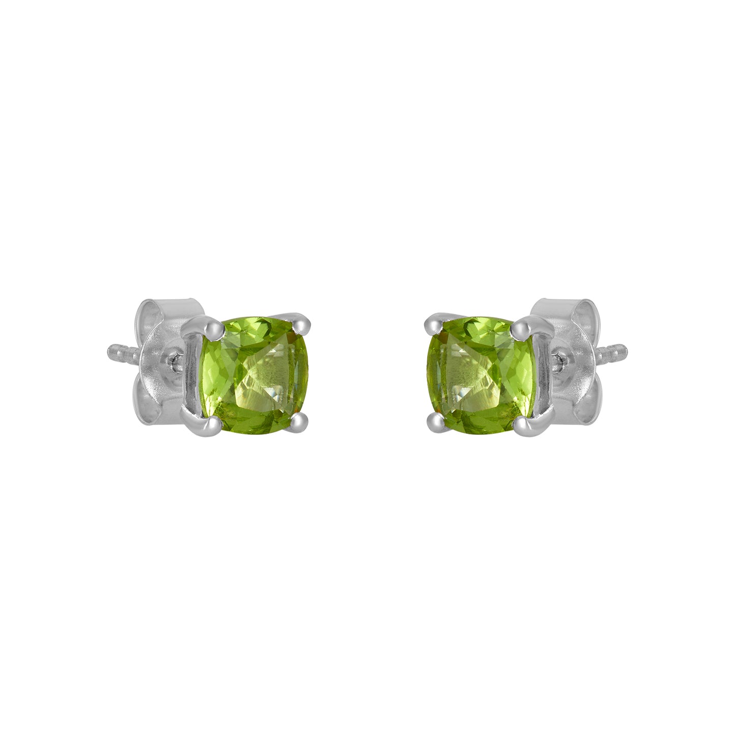 Sterling Silver Earrings Peridot  IGE-1195