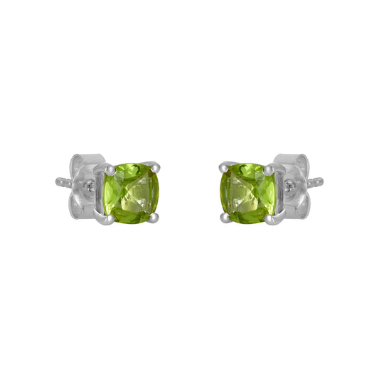 Sterling Silver Earrings Peridot  IGE-1195