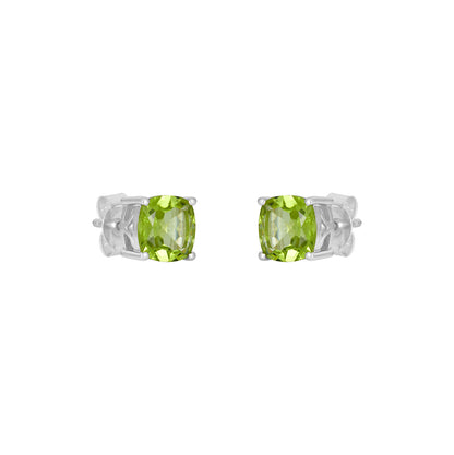 Sterling Silver Earrings Peridot  IGE-1382