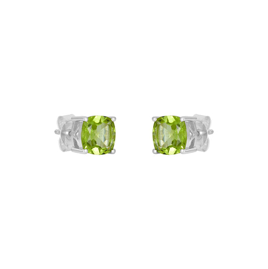 Sterling Silver Earrings Peridot  IGE-1382