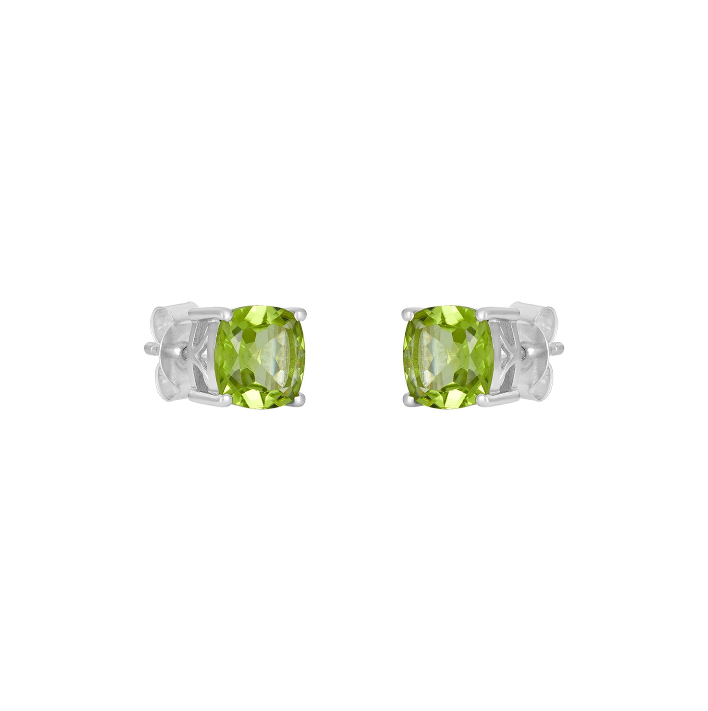 Sterling Silver Earrings Peridot  IGE-1382