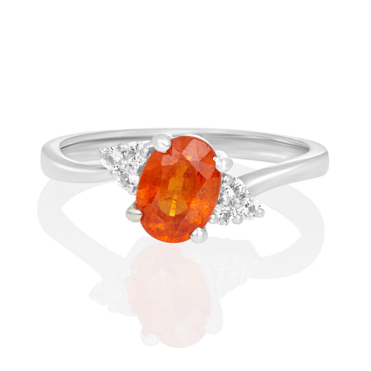 Sterling Silver Ring Orange Kyanite  IGR-351 Size 9