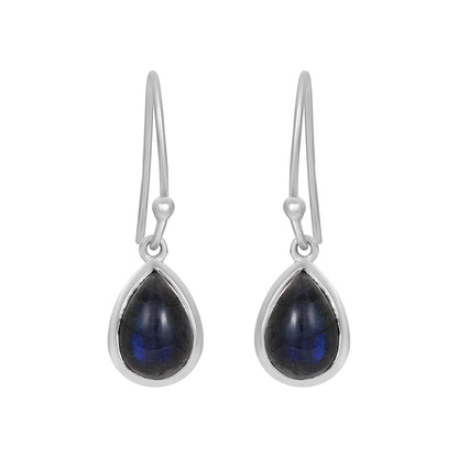 Sterling Silver Earrings Labradorite  IGE-558