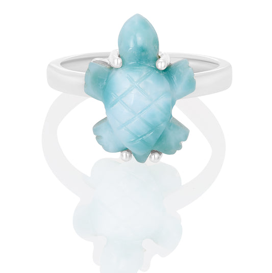 Ring S.S. Ring Larimar Size-7 Jewelry CODE-175