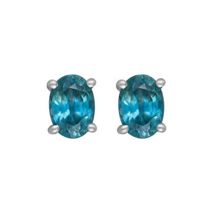 Ige-1176 Ige-1176 S.S. Earring Blue Cz Jewelry CODE-255