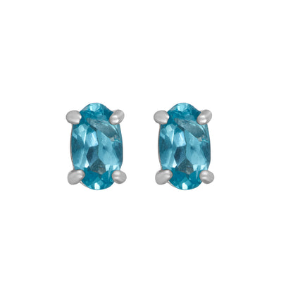 Sterling Silver Earrings Apatite   IGE-1324