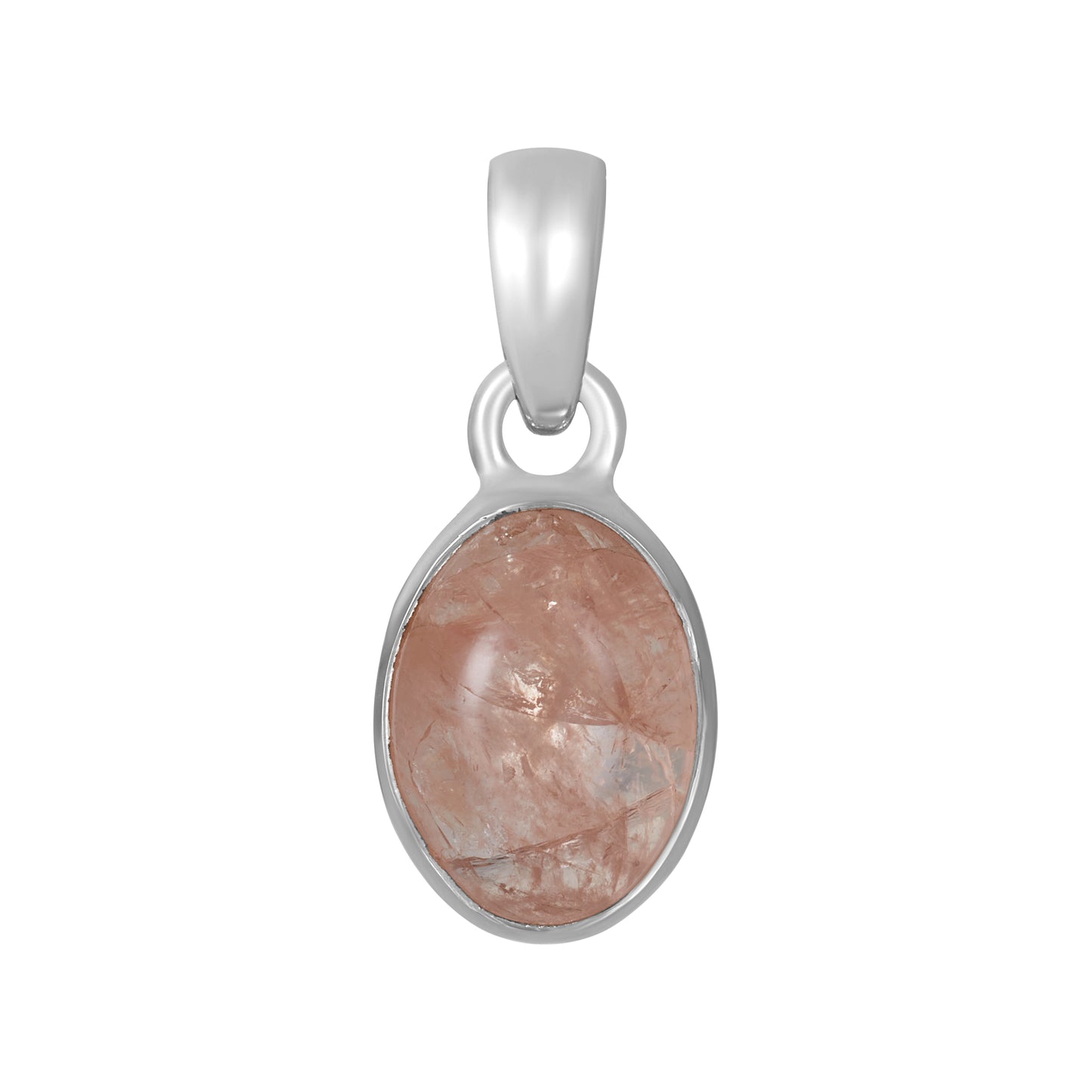 Sterling Silver Pendant Morganite