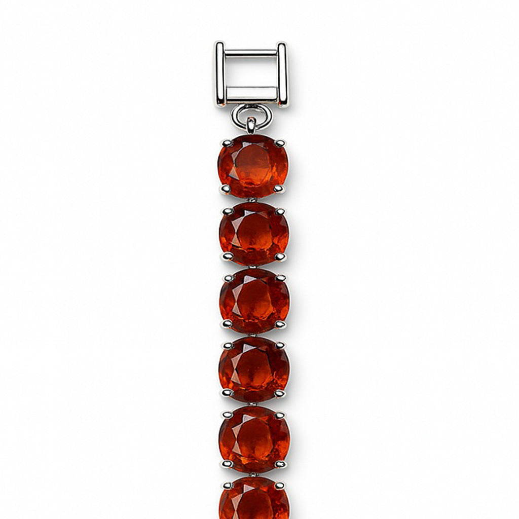 Sterling Silver Bracelet Orange Kyanite  IGB-199