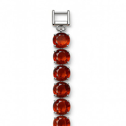 Sterling Silver Bracelet Orange Kyanite  IGB-199