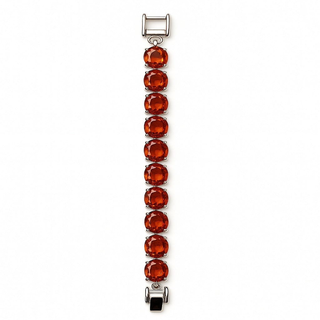 Sterling Silver Bracelet Orange Kyanite  IGB-199