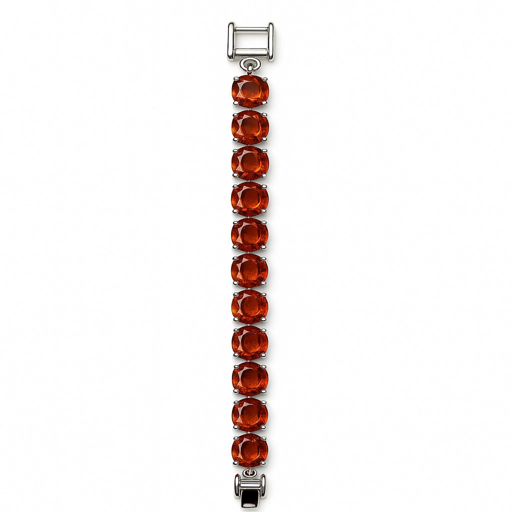 Sterling Silver Bracelet Orange Kyanite  IGB-109