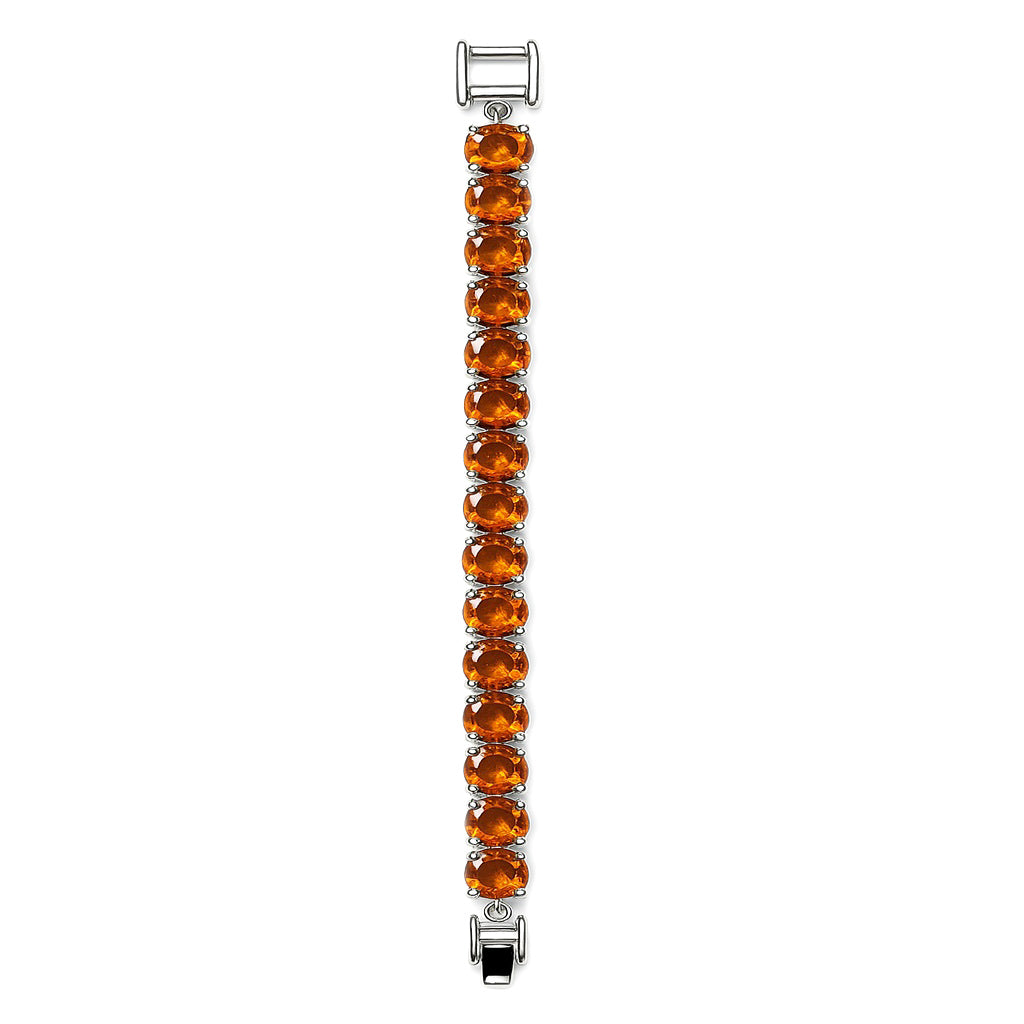 Sterling Silver Bracelet Orange Kyanite  IGB-205