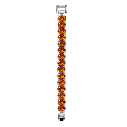 Sterling Silver Bracelet Orange Kyanite  IGB-205