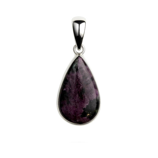 Sterling Silver Pendant Ruby Zoisite