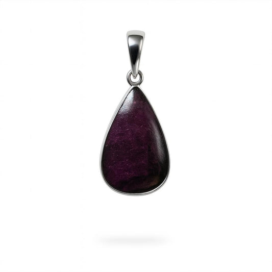 Sterling Silver Pendant Ruby Zoisite