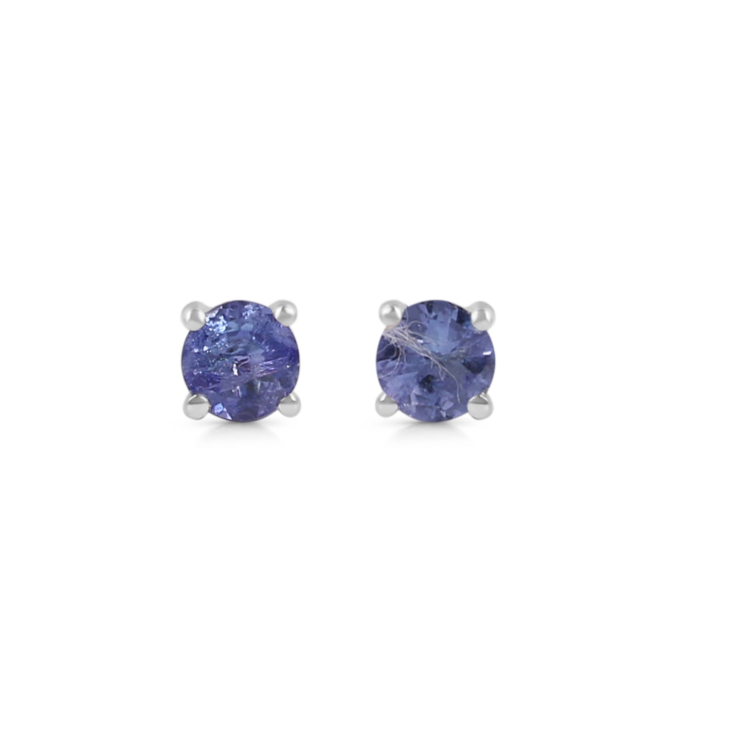 Sterling Silver Earrings Tanzanite  IGE-1170