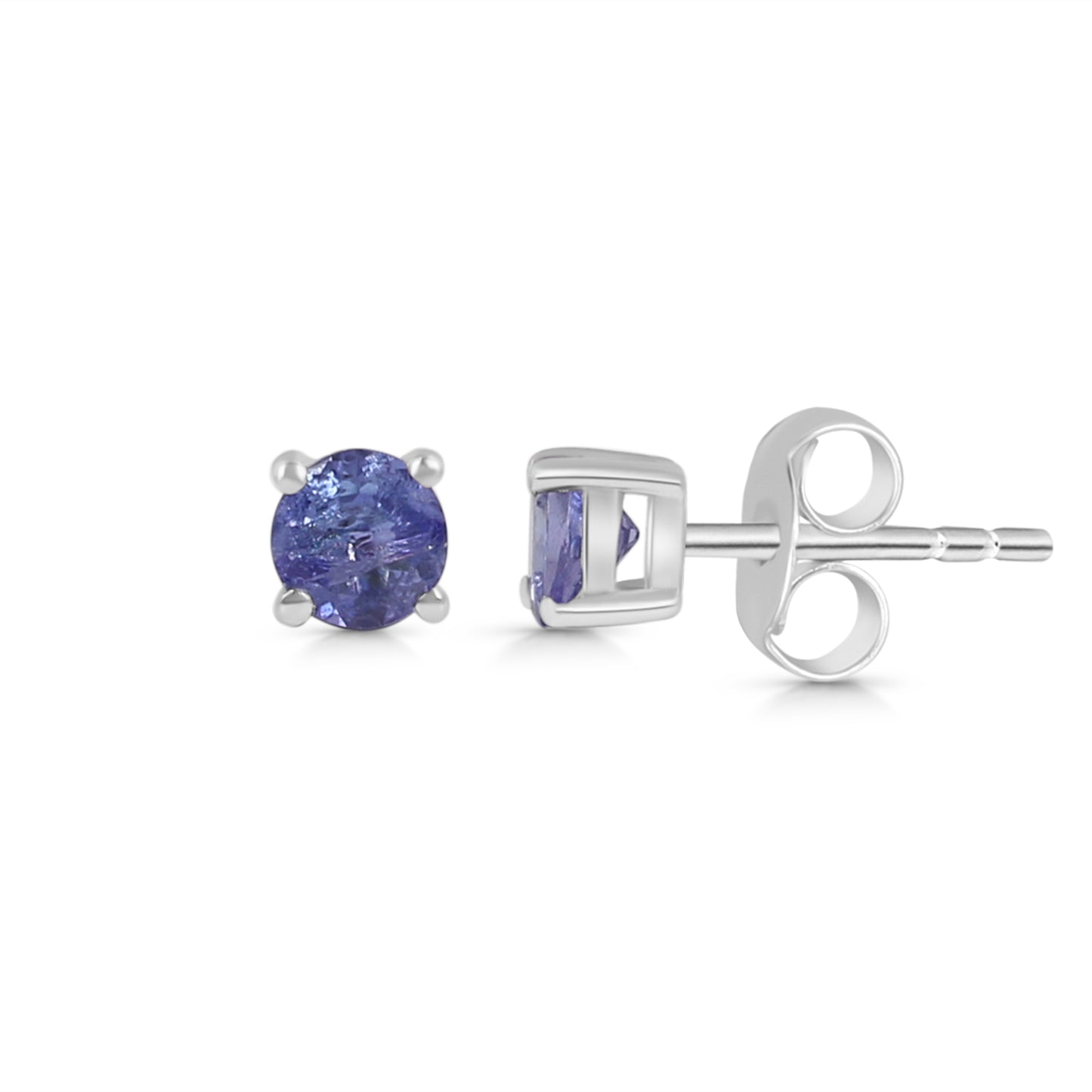 Sterling Silver Earrings Tanzanite  IGE-1170