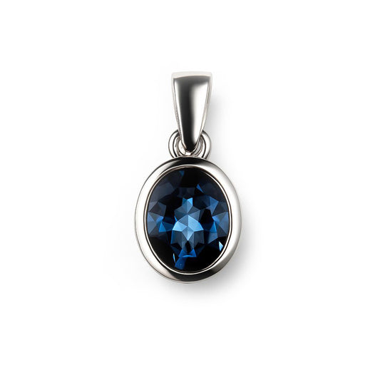 Sterling Silver Pendant Swiss Blue Topaz  IGP-469