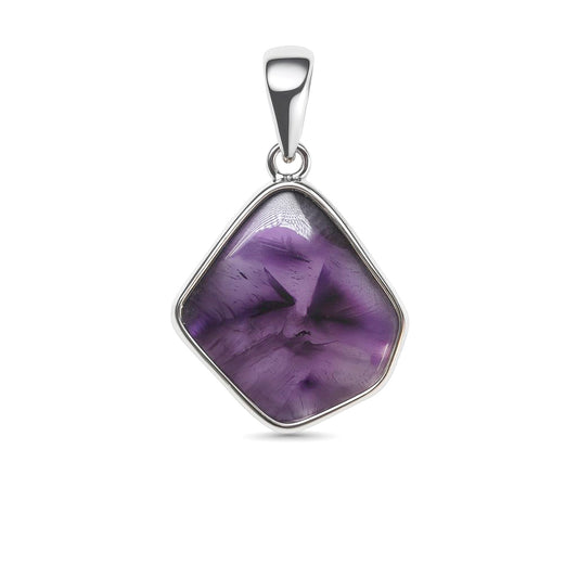 Sterling Silver Pendant Star Amethyst