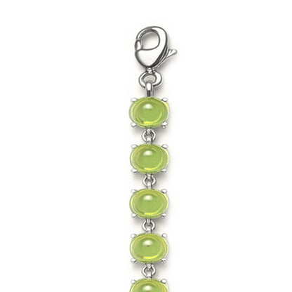 Sterling Silver Bracelet Peridot  IGB-75