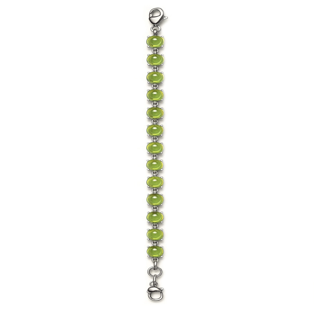 Sterling Silver Bracelet Peridot  IGB-75