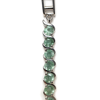 Sterling Silver Bracelet Green Kyanite   IGB-173