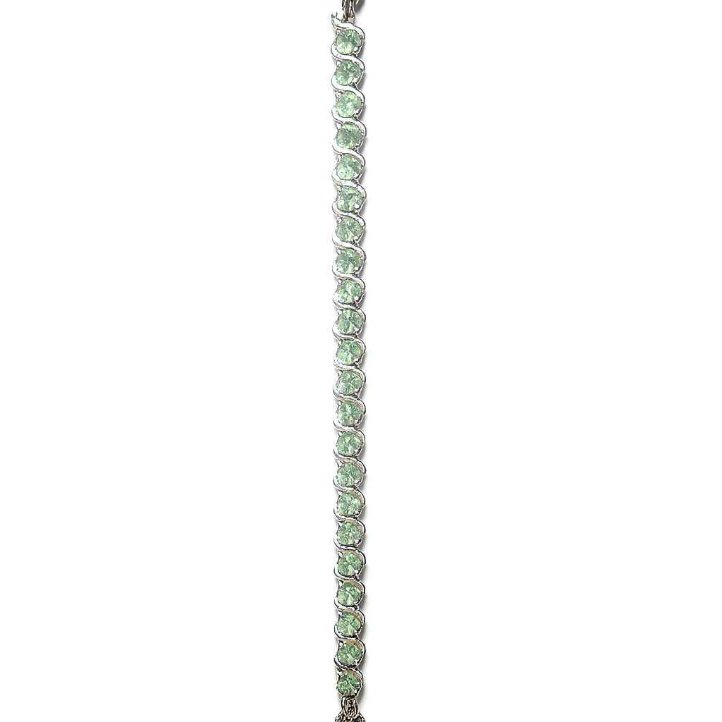 Sterling Silver Bracelet Green Kyanite   IGB-173