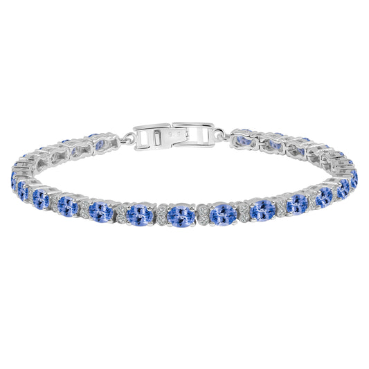 Sterling Silver Bracelet Tanzanite  IGB-112