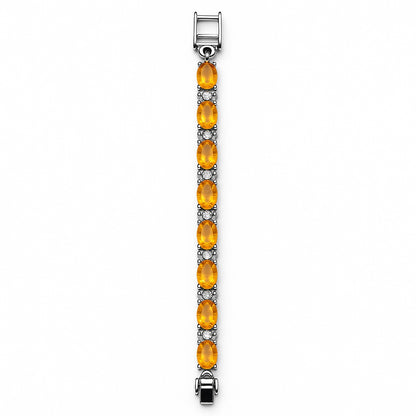 Sterling Silver Bracelet Spessartine  IGB-111