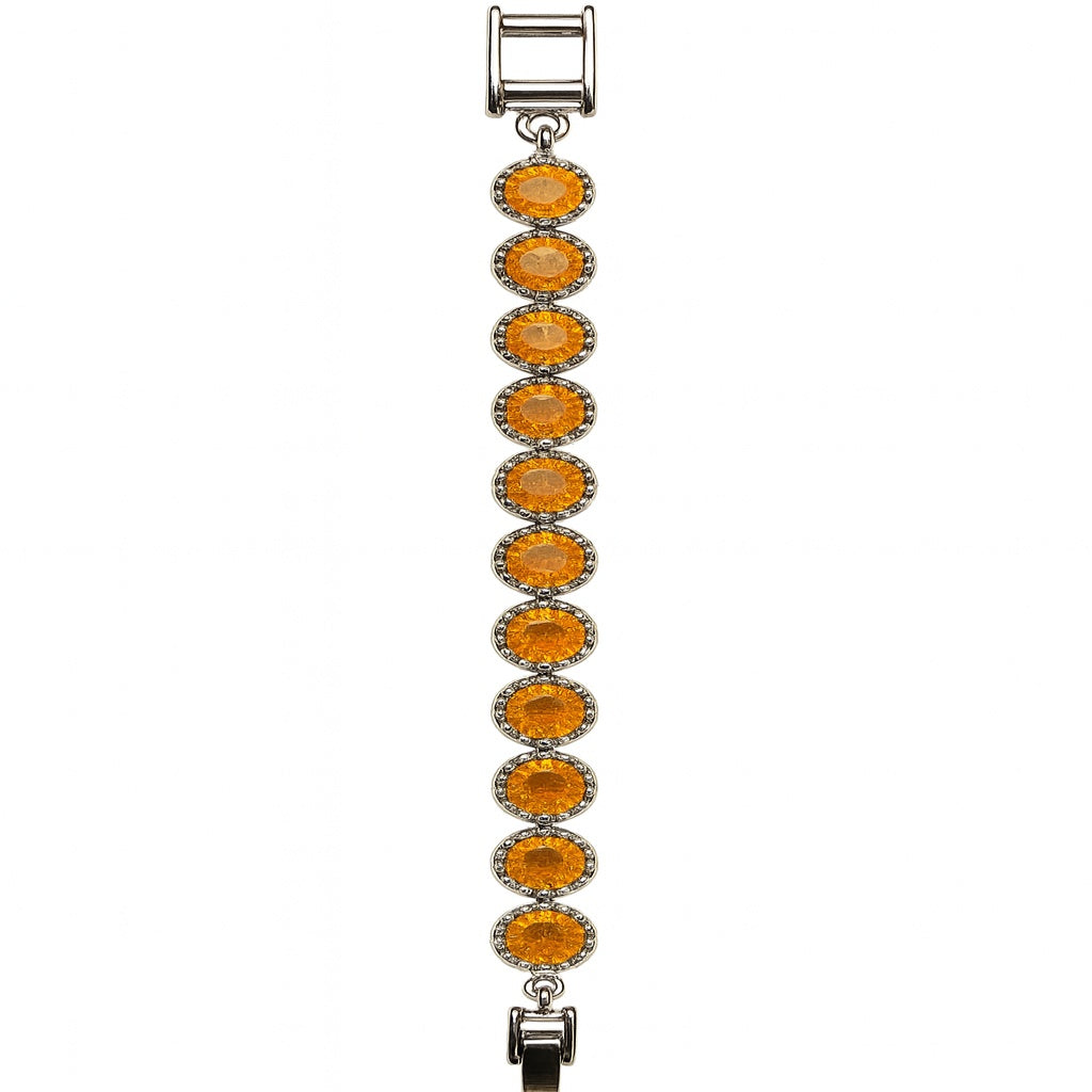 Sterling Silver Bracelet Spessartine  IGB-174