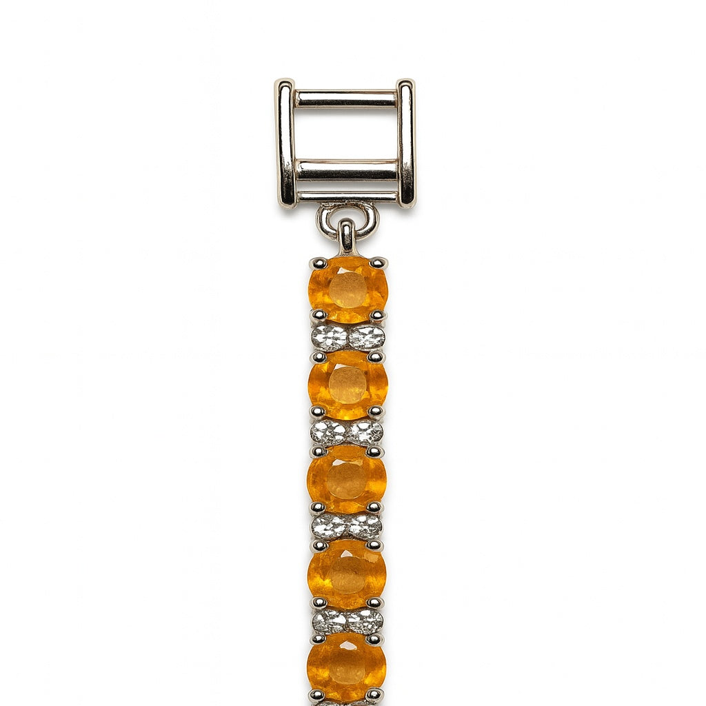 Sterling Silver Bracelet Spessartine  IGB-112