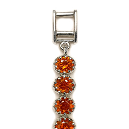 Sterling Silver Bracelet Orange Kyanite  IGB-174